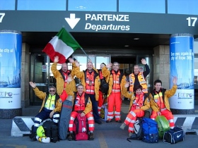 El equipo italiano de respuesta al desastre partió hacia Haití